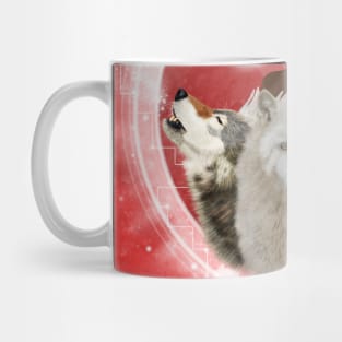 Awesome wolves and wonderful fairy Mug